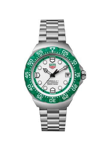 TAG Heuer Formula 1 Solargraph 38 Stainless Steel / White / Bracelet